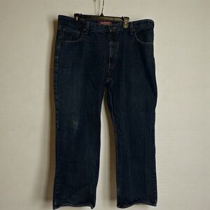 Arizona Jean Co. Men’s Loose Straight Leg Jeans 40x30 Dark Wash Classic Fit